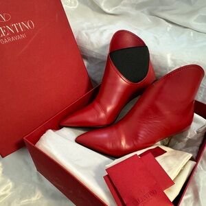 Valentino Red Ankle Boots